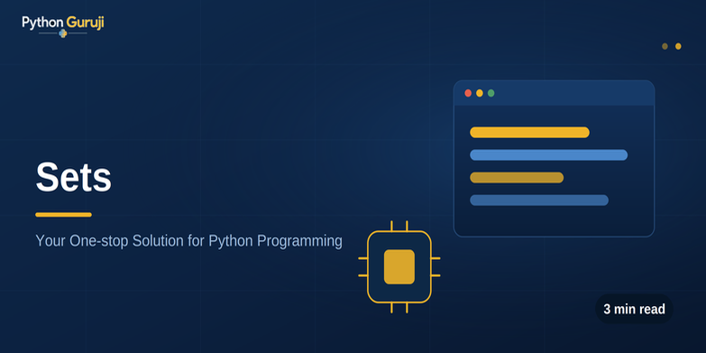 Python Sets: Operations, Hashing, Membership & Examples — cover image