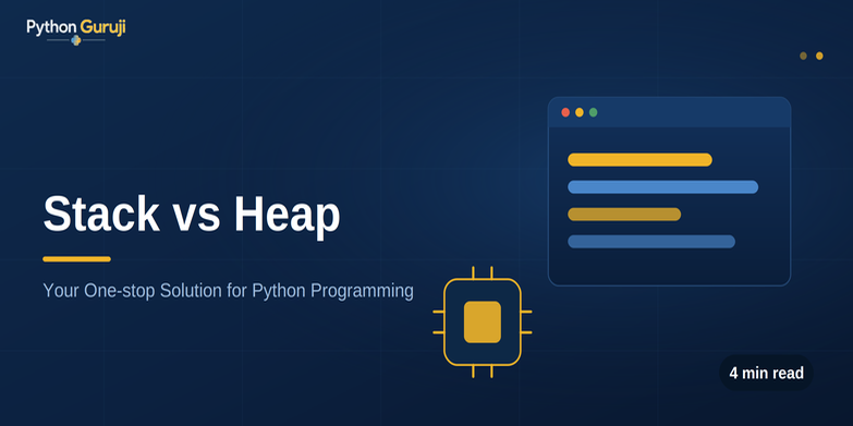 Stack vs Heap in Python: Memory, Objects, and Function Calls — cover image