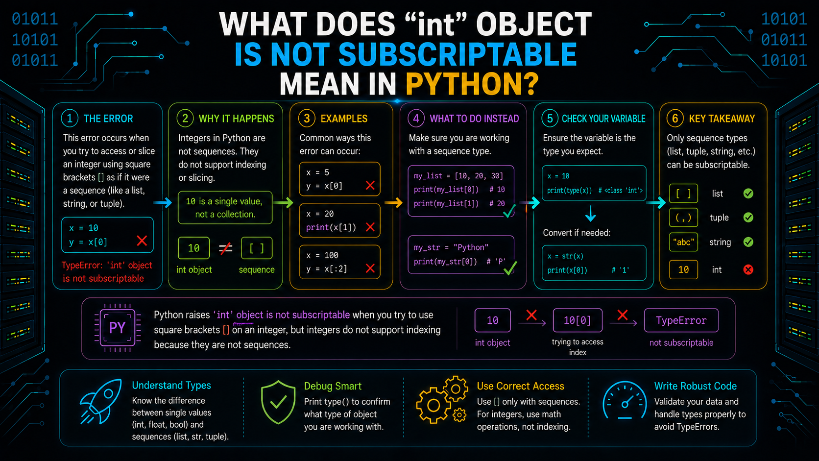 What Does 'int' Object Is Not Subscriptable Mean in Python?