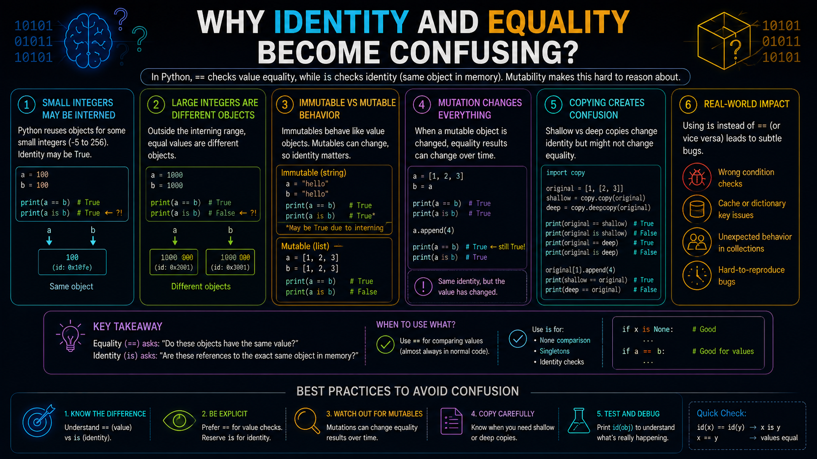 Why Identity and Equality Become Confusing