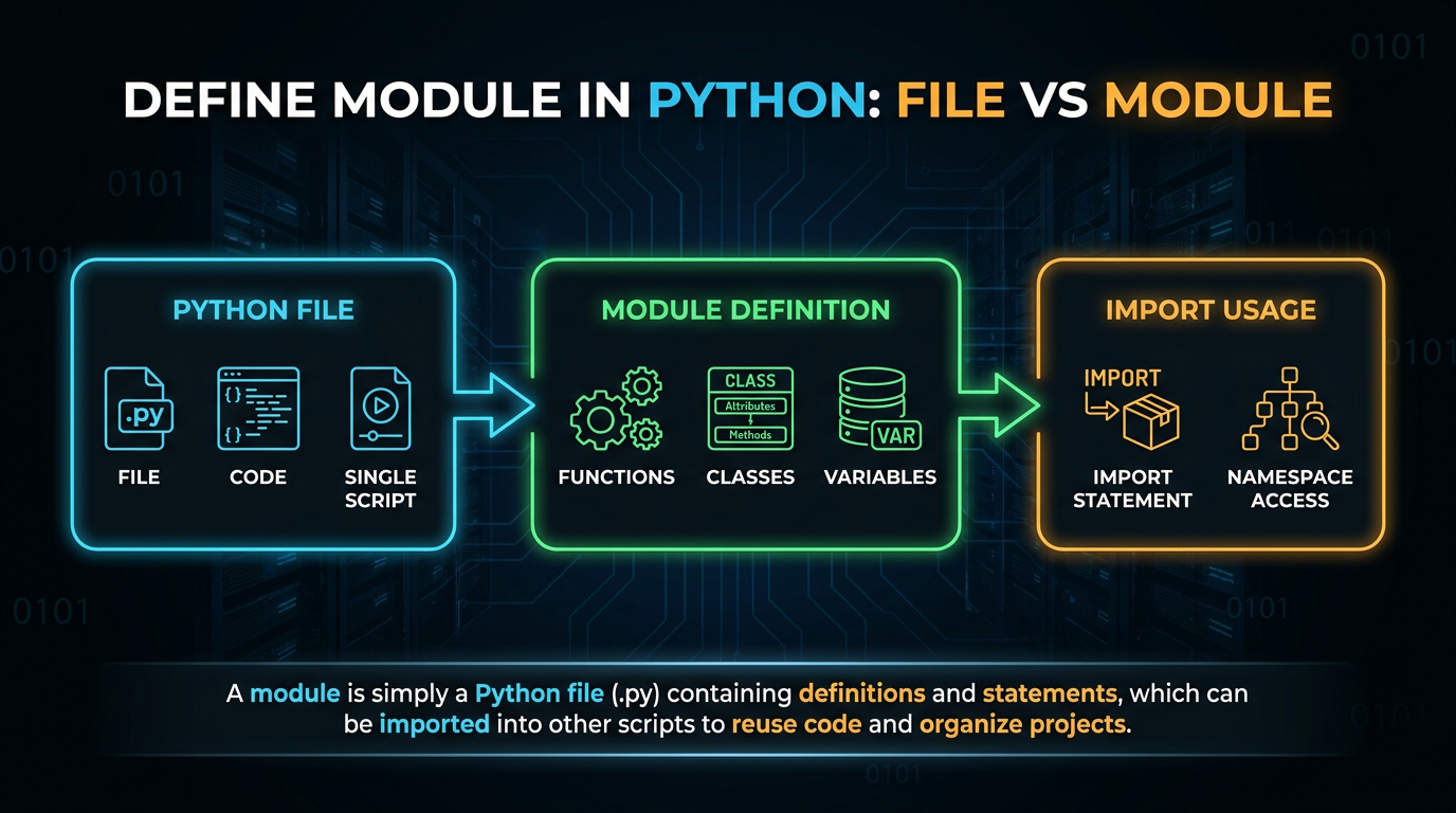 Define Module in Python: File vs Module