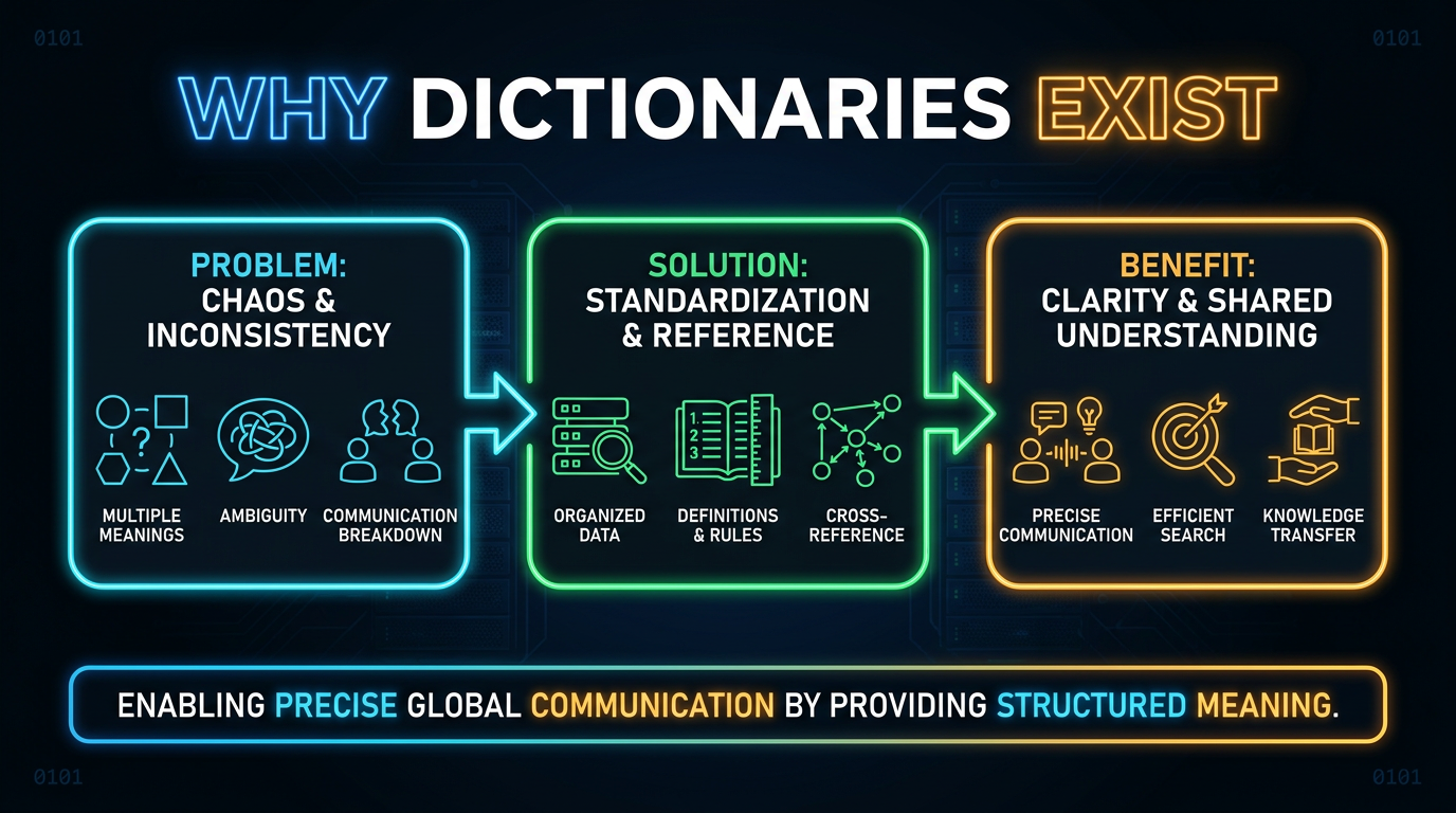 Why Dictionaries Exist