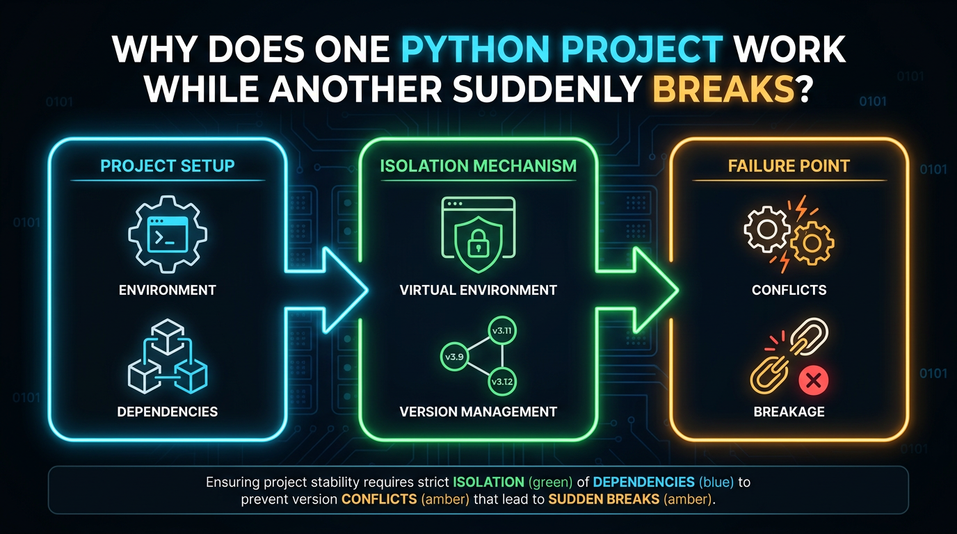 Why Does One Python Project Work While Another Suddenly Breaks?