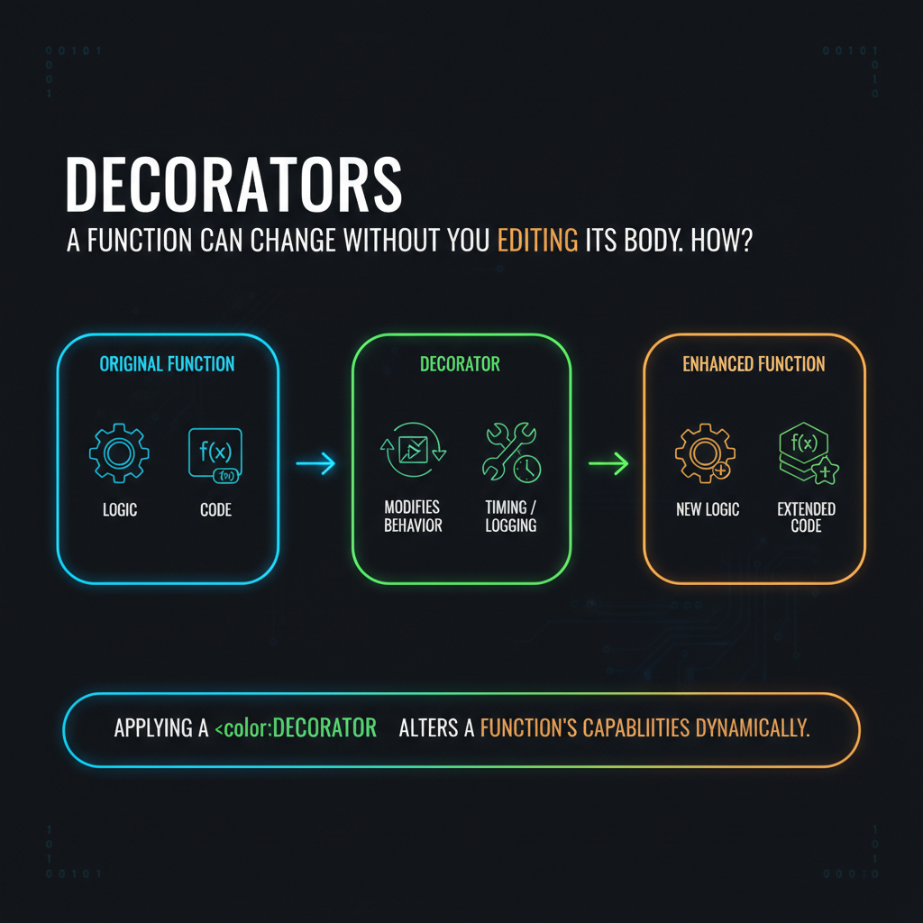 A function can change without you editing its body. How?