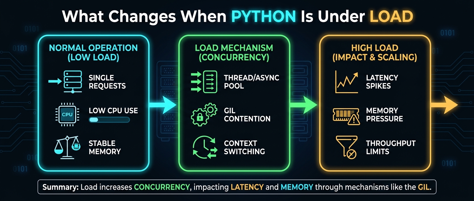 What Changes When Python Is Under Load