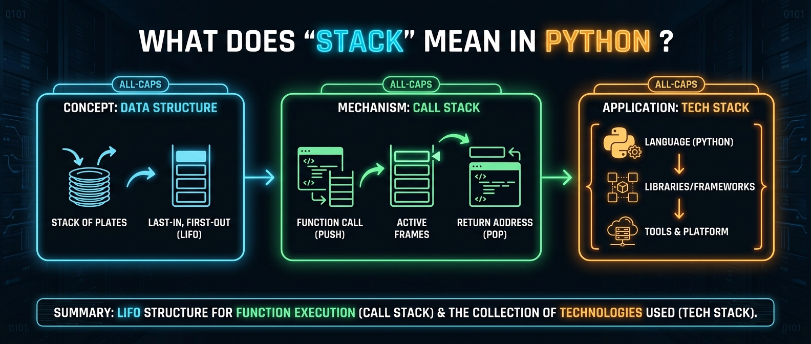 What Does "Stack" Mean in Python?